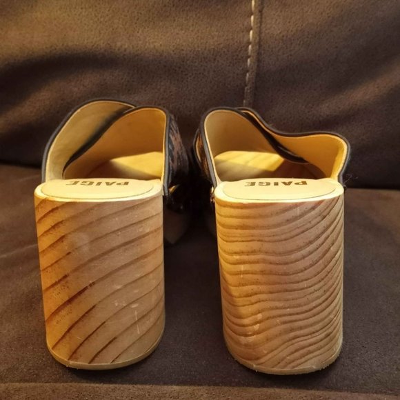 PAIGE Jules Genuine Calf Hair Mule Shoes size 6.5 - Picture 4 of 10